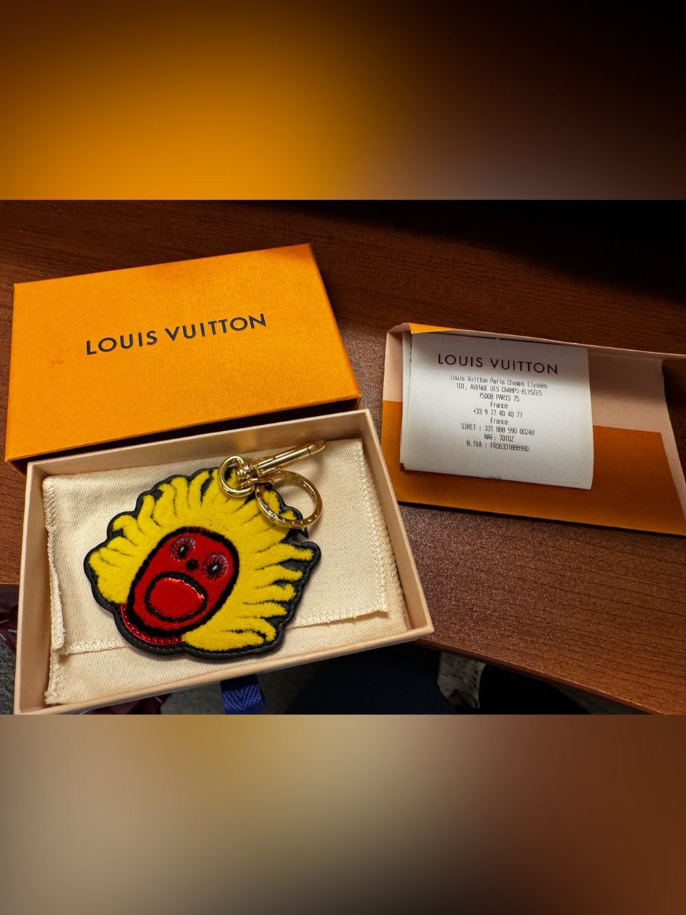 RARE FIND: Louis Vuitton + Yayoi Kusama faces bag charm key holder